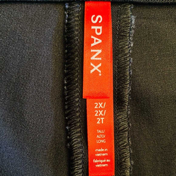SPANX Polished Kick Flare Black Shaping Crop Pants Size 2X Tall NWT - Picture 11 of 15